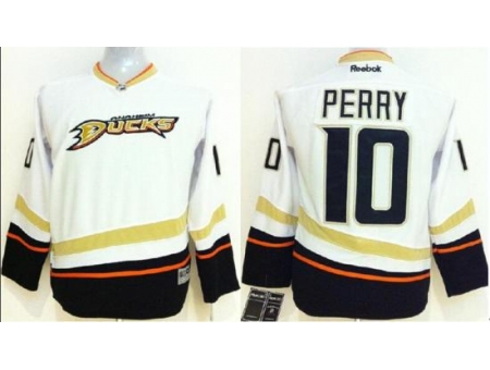 Anaheim Ducks 10 Corey Perry White NHL Hockey Jerseys