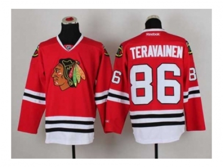 NHL Jerseys Chicago Blackhawks #86 Teravainen red