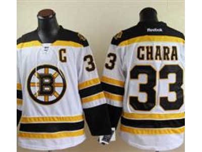 NHL Jerseys Boston Bruins #33 Chara White Jersey