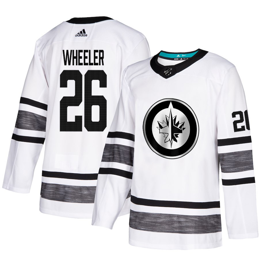 Jets #26 Blake Wheeler White Authentic 2019 All Star Stitched Hockey Jersey