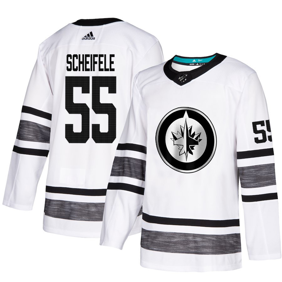 Jets #55 Mark Scheifele White Authentic 2019 All Star Stitched Hockey Jersey