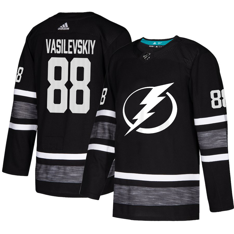 Lightning #88 Andrei Vasilevskiy Black Authentic 2019 All Star Stitched Hockey Jersey