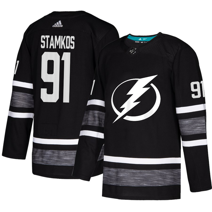 Lightning #91 Steven Stamkos Black Authentic 2019 All Star Stitched Hockey Jersey