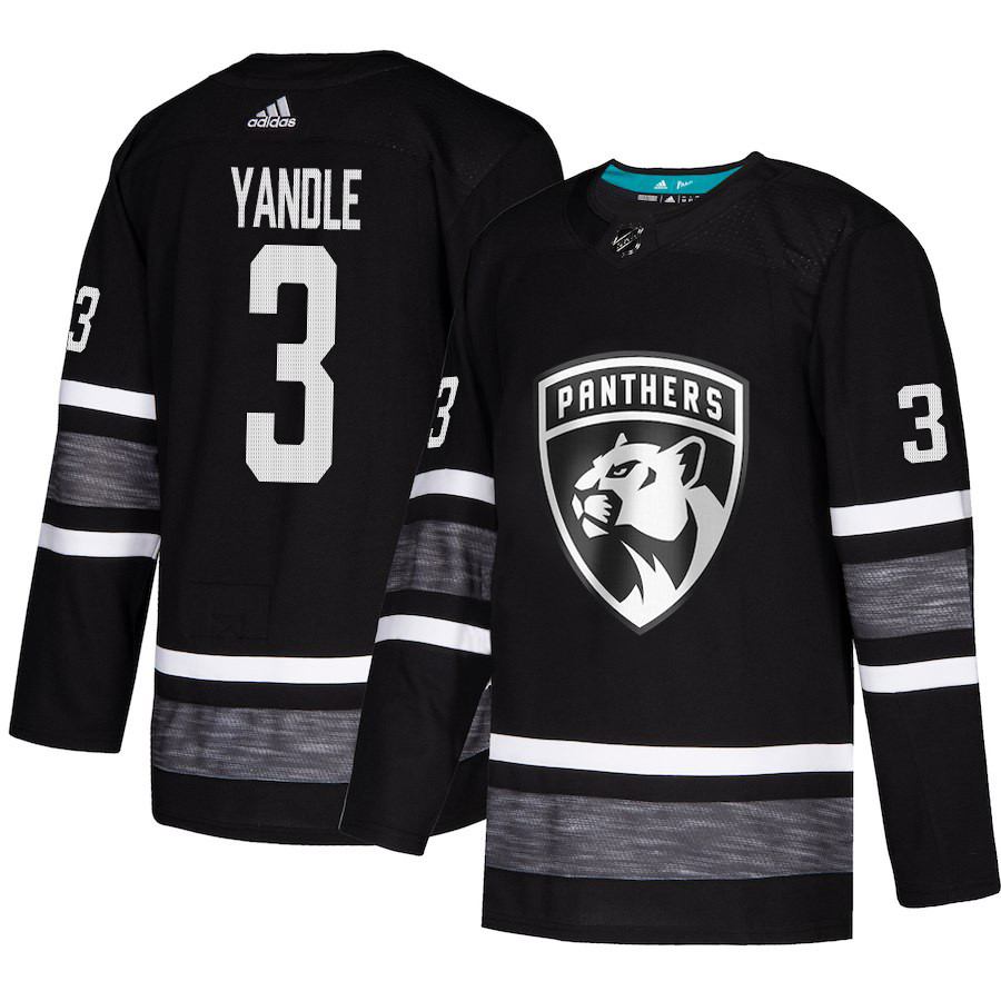 Panthers #3 Keith Yandle Black Authentic 2019 All Star Stitched Hockey Jersey