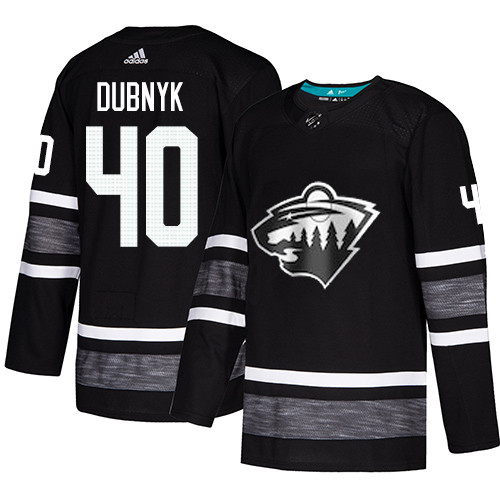 Wild #40 Devan Dubnyk Black Authentic 2019 All Star Stitched Hockey Jersey