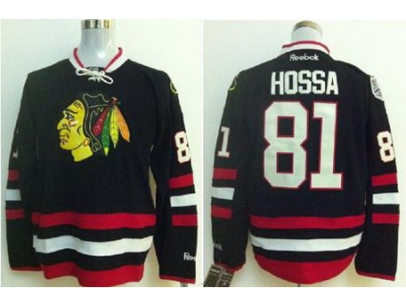 Chicago Blackhawks 81 Marian Hossa Black 2014 Stadium Series Jerseys