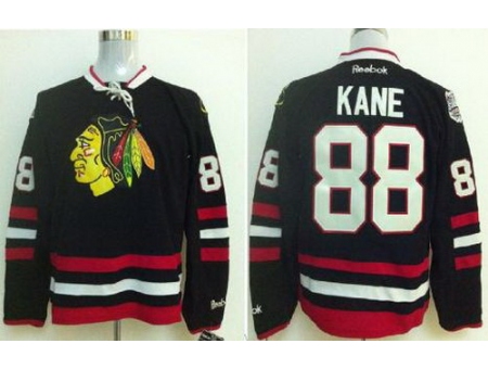 Chicago Blackhawks 88 Patrick Kane Black 2014 Stadium Series Jerseys