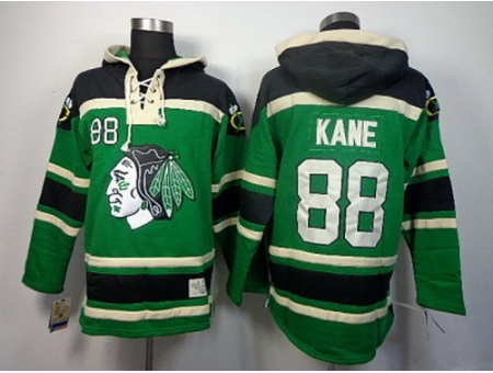 NHL Jerseys Chicago Blackhawks #88 Kane Green[pullover hooded sweatshirt]