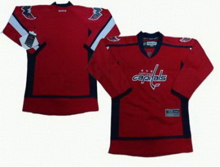 youth Washington Capitals blank red jerseys