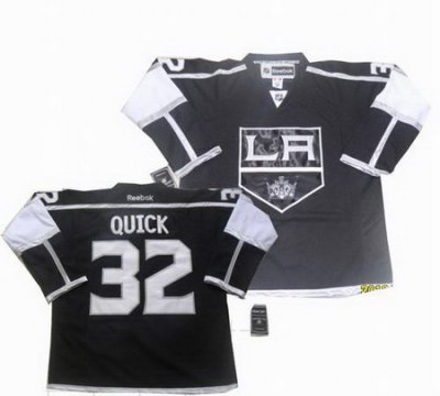 Los Angeles kings 32 Jonathan Quick BLACK Jersey