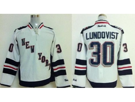 New York Rangers 30 Henrik Lundqvist White 2014 Stadium Series Jersey