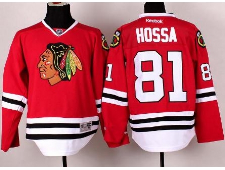 Chicago Blackhawks 81 Marian Hossa Red NHL Jerseys