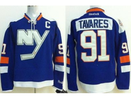 New York Islanders 91 John Tavares Blue Jerseys