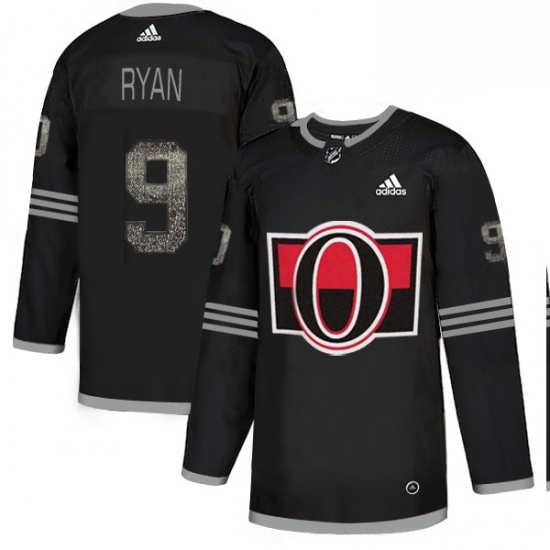 Men's Adidas Ottawa Senators #9 Bobby Ryan Black 1 Authentic Classic Stitched NHL Jersey