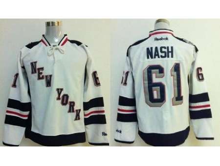 New York Rangers 61 Rick Nash White 2014 Stadium Series Jersey