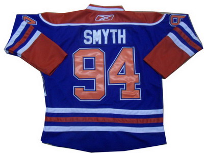 Edmonton Oilers 94 Ryan Smyth Blue Ice Hockey Jerseys