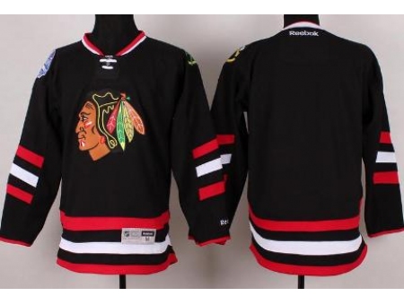 Chicago Blackhawks Blank Black 2014 Stadium Series NHL Jersey