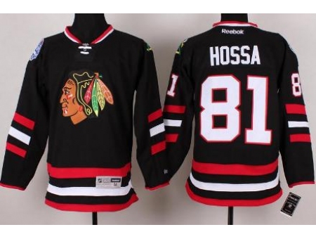 Chicago Blackhawks 81 Marian Hossa Black 2014 Stadium Series NHL Jersey