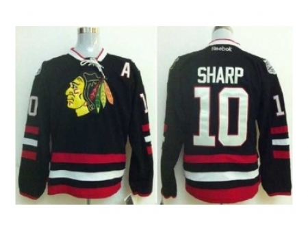 NHL Jerseys Chicago Blackhawks #10 Sharp black[2014 new stadium][patch A]