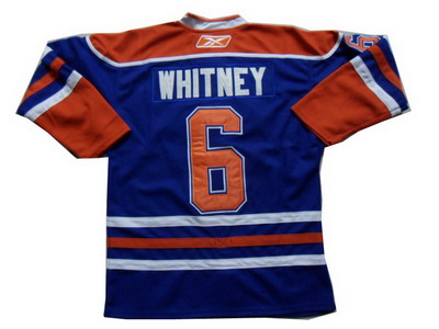 Edmonton Oilers # 6 WHITNEY Blue Hockey Jerseys