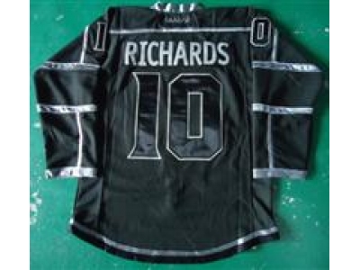 NHL Los Angeles Kings #10 Mike Richards Black Jersey