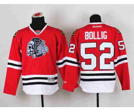 youth nhl jerseys chicago blackhawks #52 bollig red-1[the skeleton head]