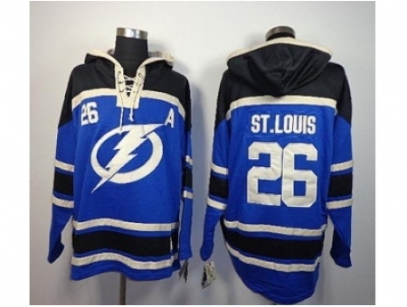 NHL Jerseys Tampa bay Lightning #26 St.louis blue[pullover hooded sweatshirt]