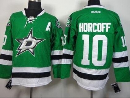 Dallas Stars 10 Shawn Horcoff Green Stitched NHL Jersey