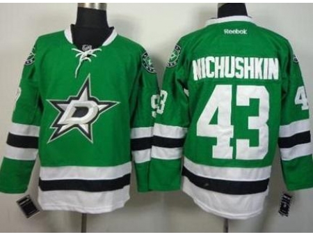 Dallas Stars 43 Valeri Nichushkin Green Stitched NHL Jersey