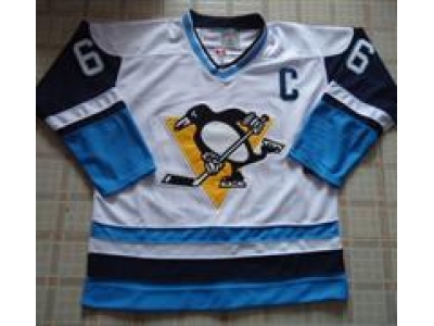 NHL Jerseys Pittsburgh Penguins #66 Mario LEMIEUX white-blue