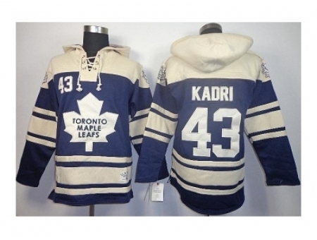 nhl jerseys Toronto Maple Leafs #43 kadri blue-cream[pullover hooded sweatshirt]