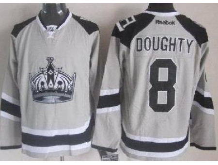 Los Angeles Kings #8 Drew Doughty Grey NHL Jerseys 2014 New Style