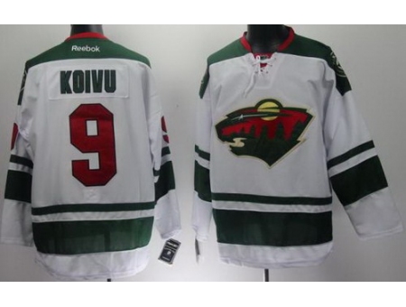 Minnesota Wild 9 Mikko Koivu White NHL Jerseys New