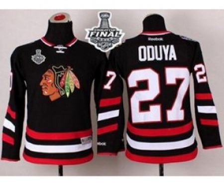 youth nhl jerseys chicago blackhawks #27 oduya black[2015 stanley cup][oduya]