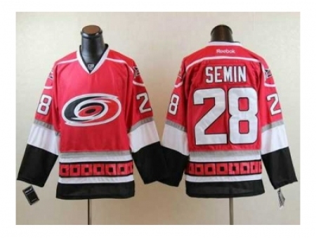 NHL Jerseys Carolina Hurricanes #28 Semin red