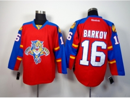 NHL Florida Panthers #16 Aleksander Barkov Red Home Stitched Jerseys