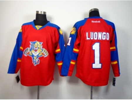 NHL Florida Panthers #1 Roberto Luongo Red Home Stitched Jerseys