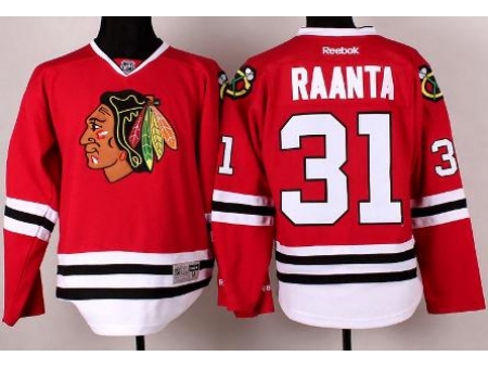 Chicago Blackhawks 31 Antti Raanta Red Hockey NHL Jerseys