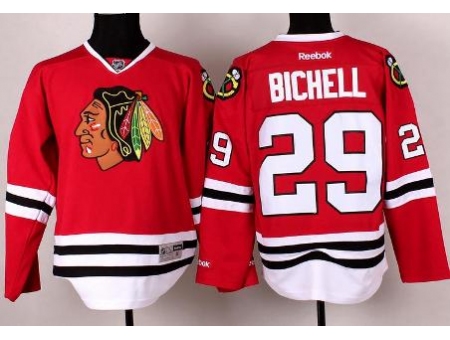 Chicago Blackhawks 29 Bryan Bickell Red NHL Jerseys