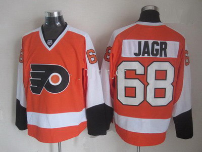 Philadelphia Flyers 68 Jaromir Jagr Orange Hockey Jerseys