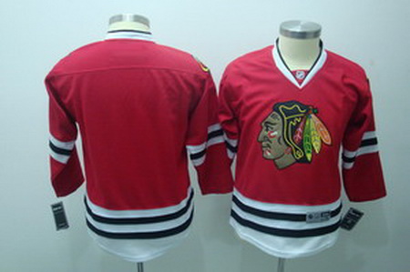 Chicago Blackhawks blank red Youth jerseys