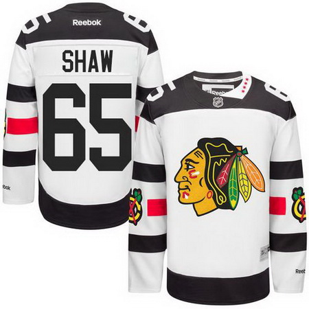 Blackhawks #65 Andrew Shaw White 2016 Stadium Series Stitched Youth NHL Jersey