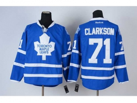 NHL Jerseys Toronto Maple Leafs #71 Clarkson blue