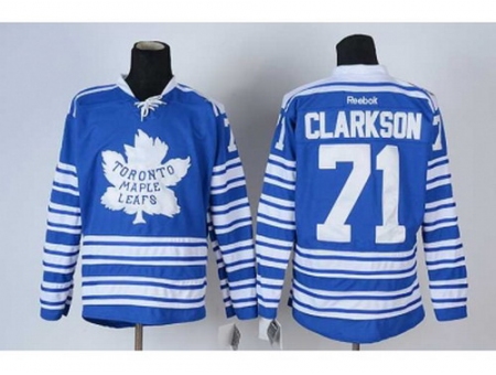 NHL Jerseys Toronto Maple Leafs #71 Clarkson blue[2014 winter classic]