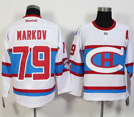 Montreal Canadiens #79 Markov White New CH Stitched NHL Jersey