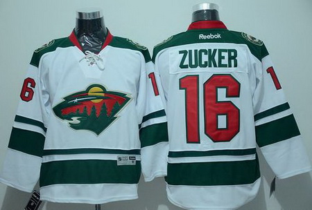 Minnesota Wild  #16 Jason Zucker White Stitched NHL Jersey