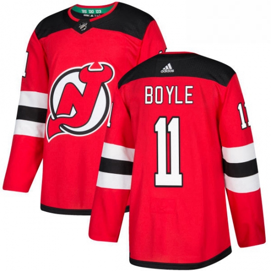 Mens Adidas New Jersey Devils 11 Brian Boyle Premier Red Home NHL Jersey