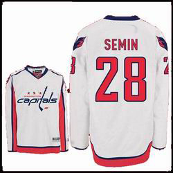 RBK hockey jerseys Washington Capitals 28 semin white