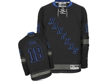 New York Rangers 18 Marc Staal Black Ice Fashion NHL Jerseys