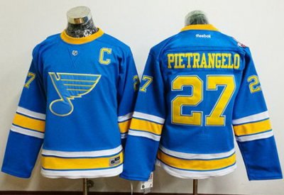 Blues #27 Alex Pietrangelo Light Blue 2017 Winter Classic Womens Stitched NHL Jersey